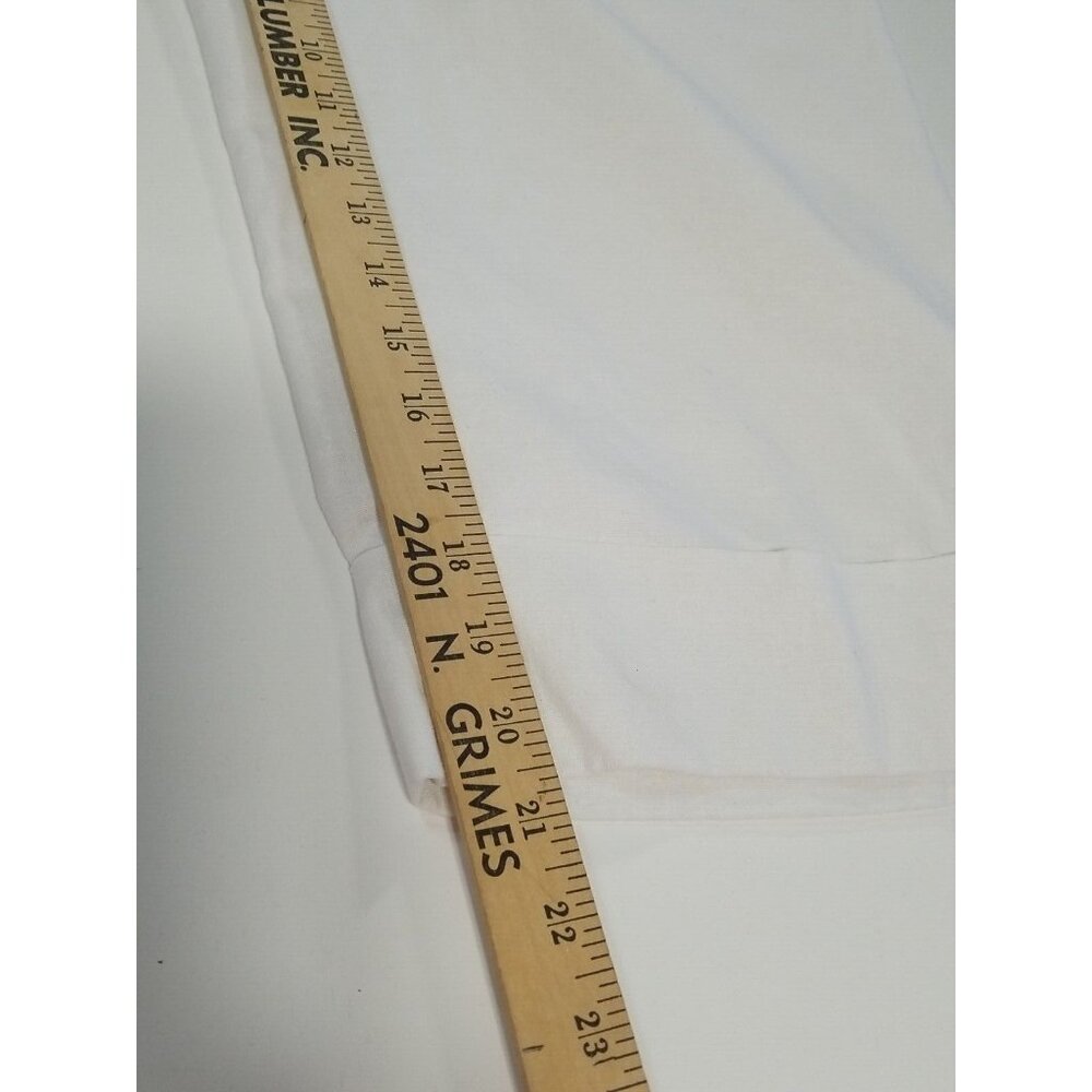 Cato Capri Pants Womens Plus 16W White Classic Linen Blend Cuffed - Picture 11 of 16